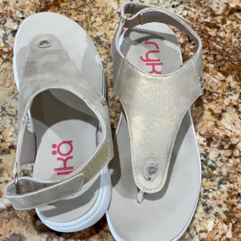 Ryka Gold Sandals
